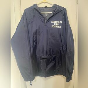 Navy Windbreaker Jacket